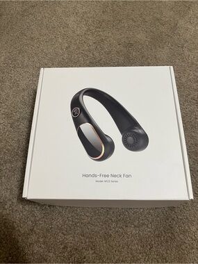 Rechargeble Hands-Free Neck Fan - Black